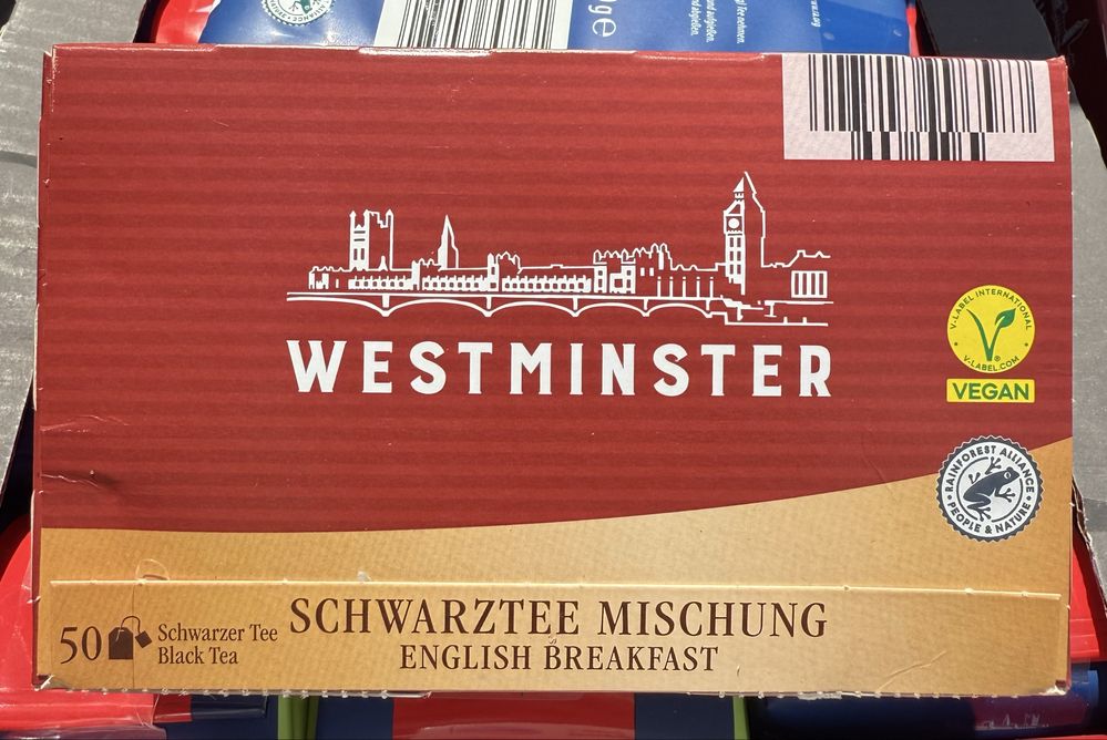 Чай Westminster чорний, зелений