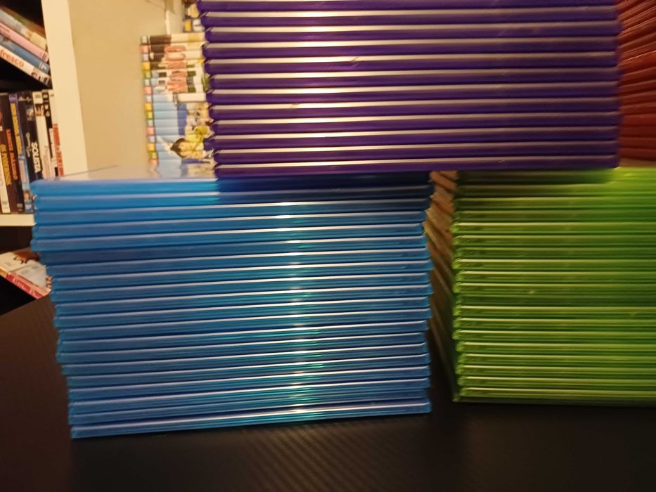 Lote de 128 caixas para dvd