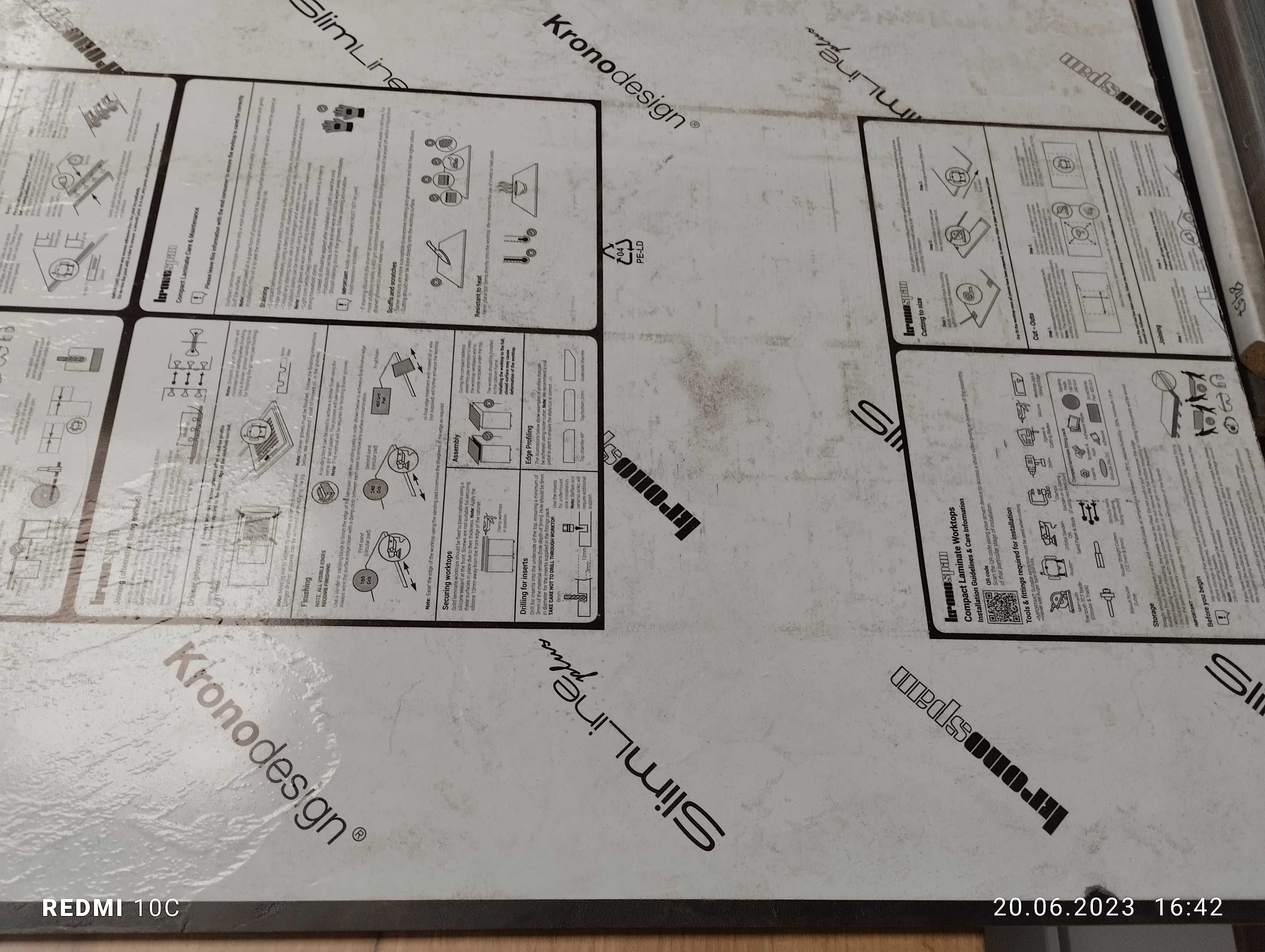 Blat Slim Line Czarny 0190SL 12mm 4100x650mm, HPL