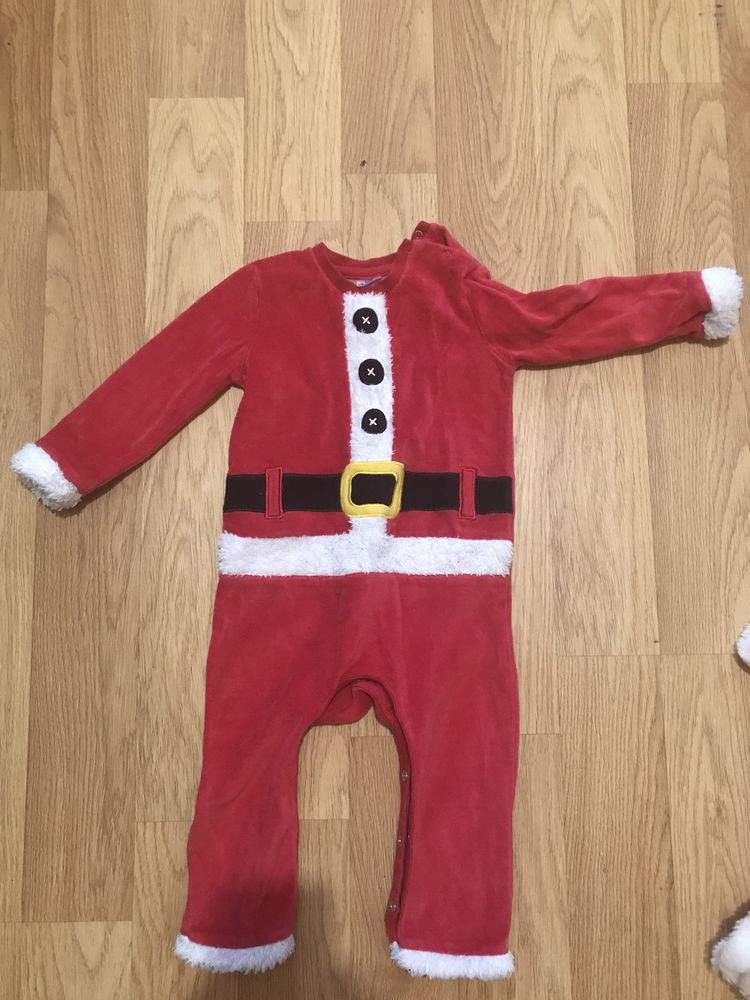Новогодний костюм для девочки и мальчика Санта Клаус