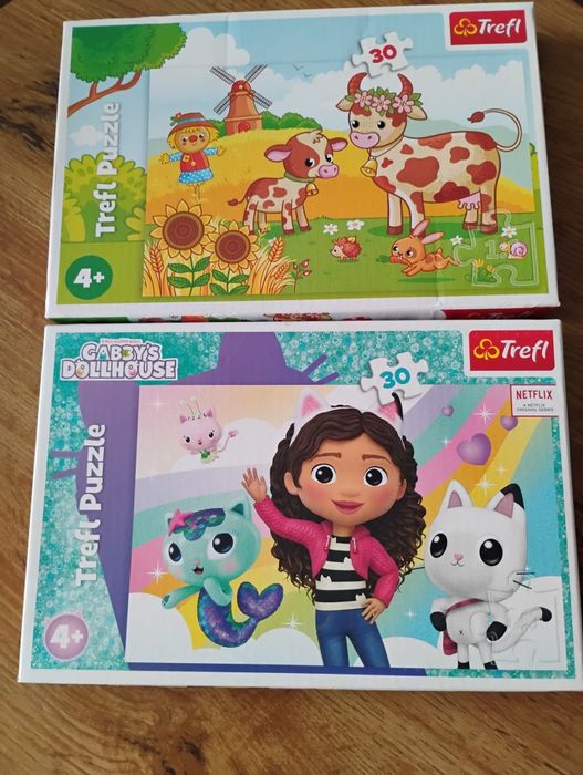 Puzzle Koci Domek Gabi i krówki