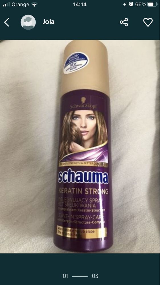 Schauma pielegnujacy spray do wlosow