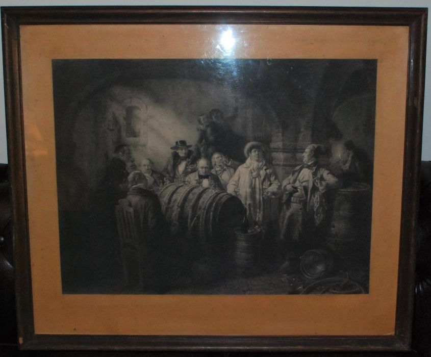 Duża litografia. Johann Peter Hasenclever,