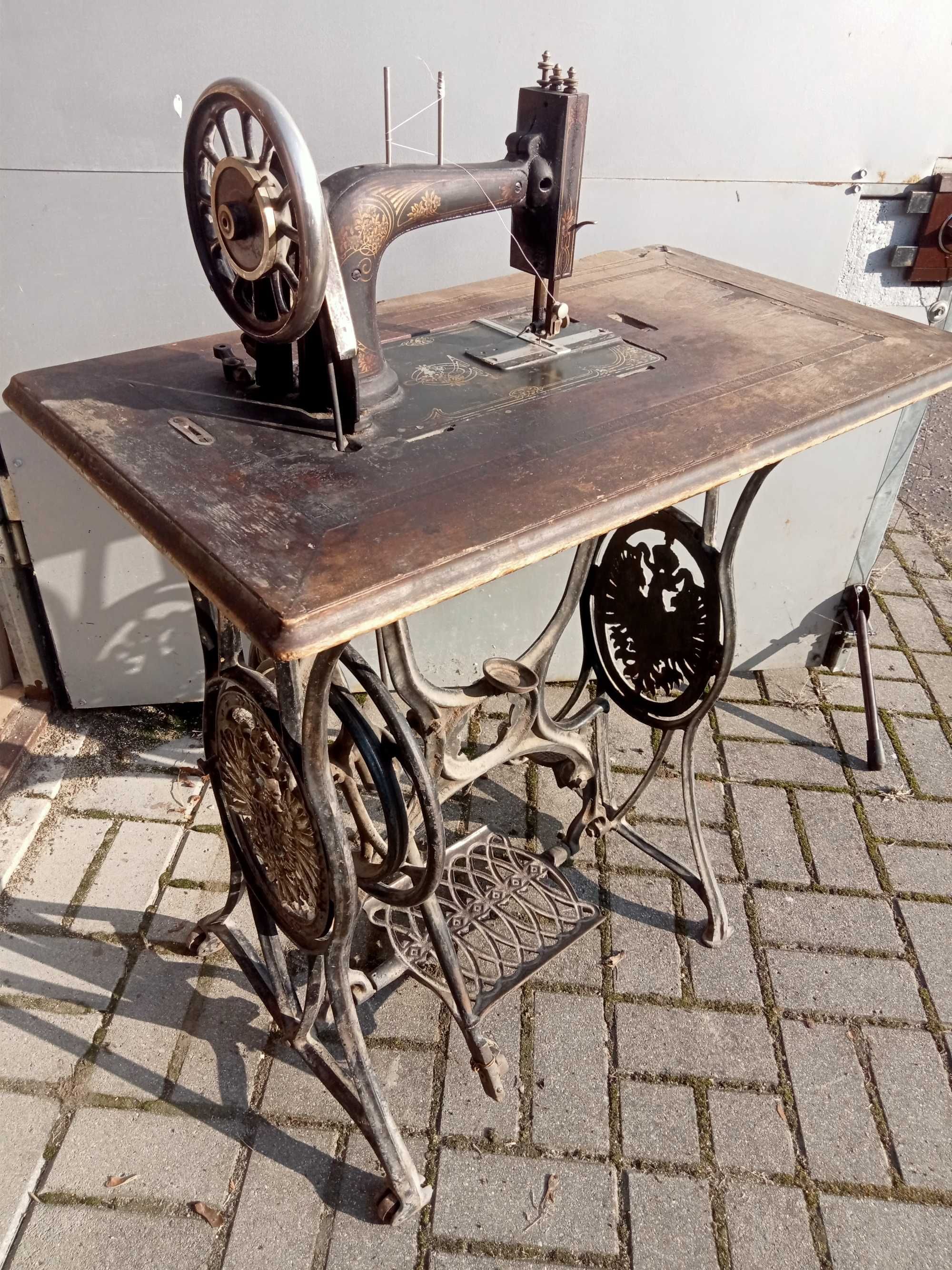 1890, Maszyna do szycia Dietrich, secesyjna, Jugendstill, Art Nouveau