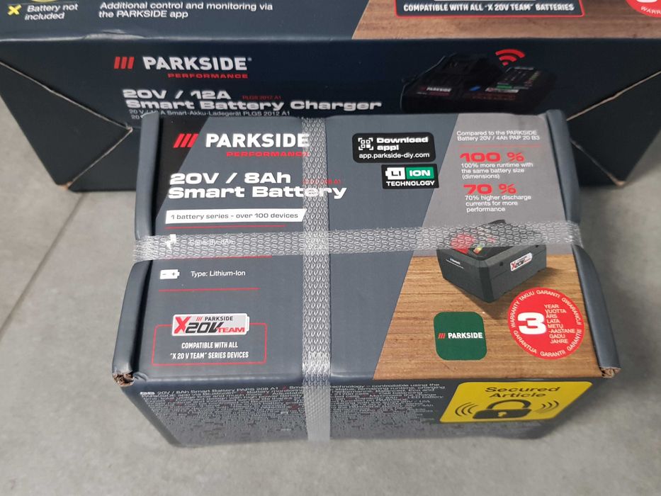 PARKSIDE ładowarka smart PLGS 2012 A1 akumulator 8Ah PAPS 208 A1