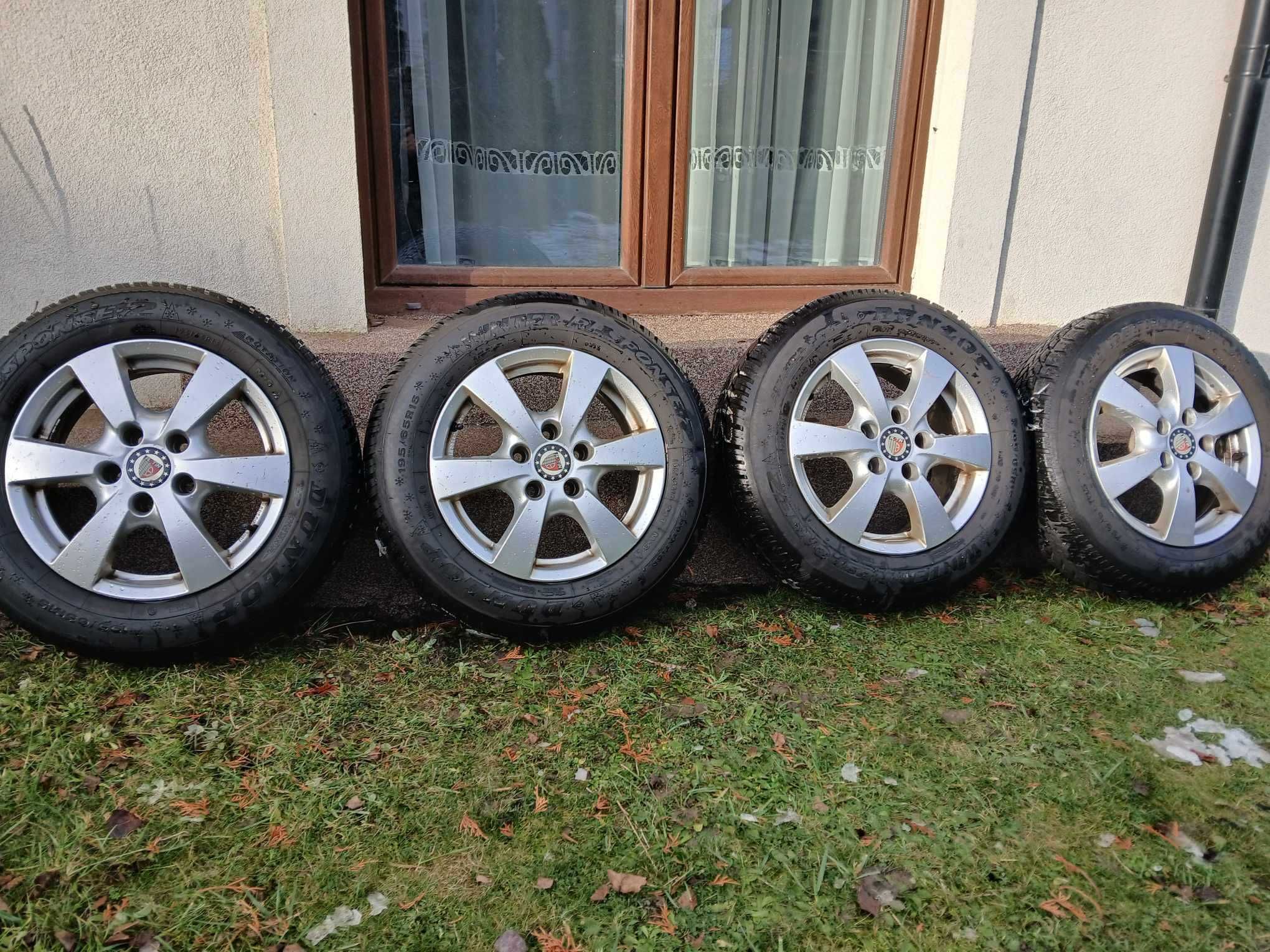 Alufelgi koła zimowe Opel Astra Zafira 5x110 Opony Dunlop
