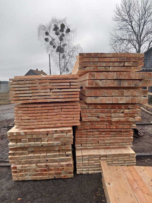Брус, 50*100 та 50*200 (сосна) дошка, рейка, ОПТ (є ПДВ)