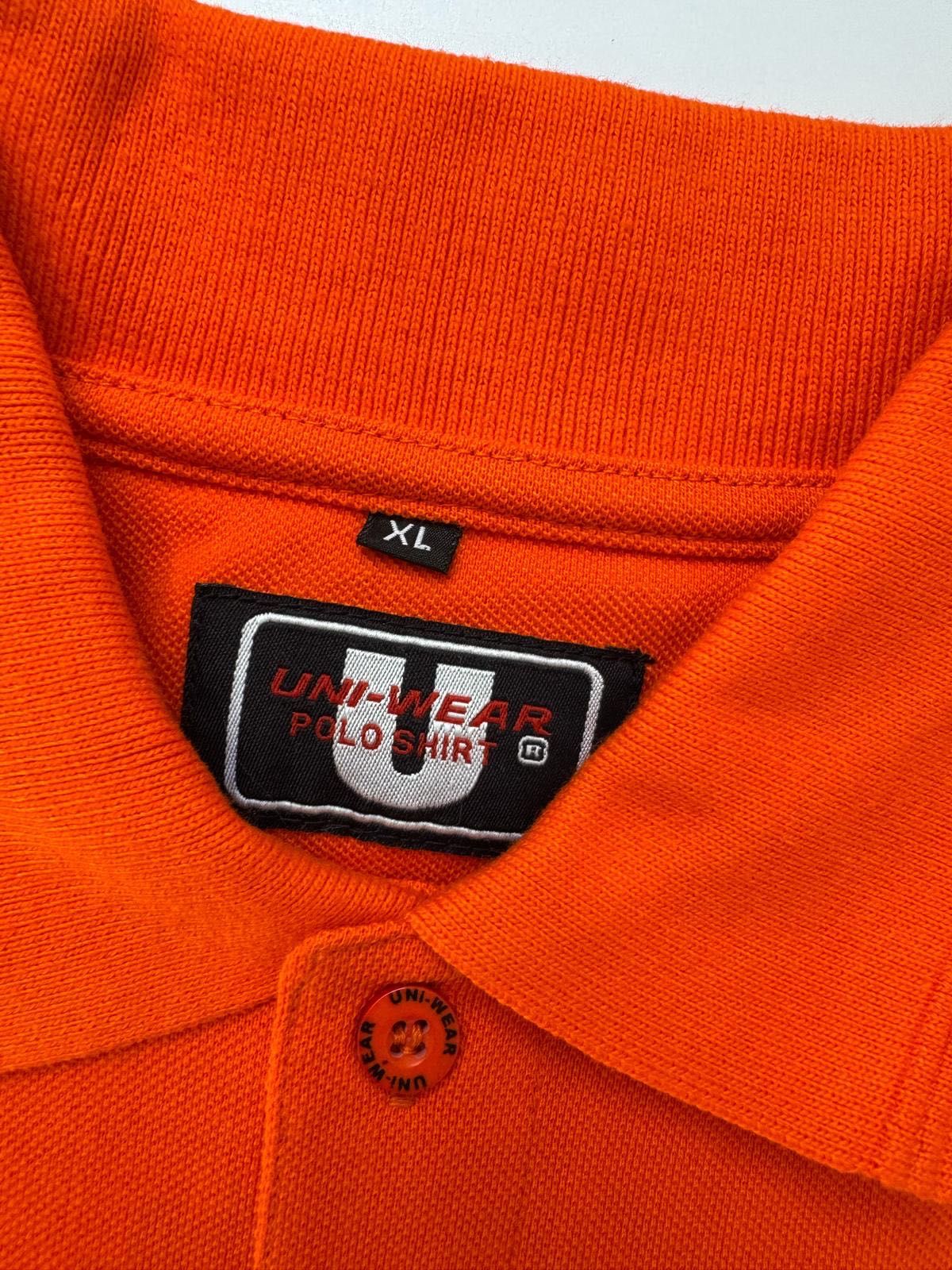 Nowa Koszulka Polo męska UNI-WEAR pomarańczowa XL