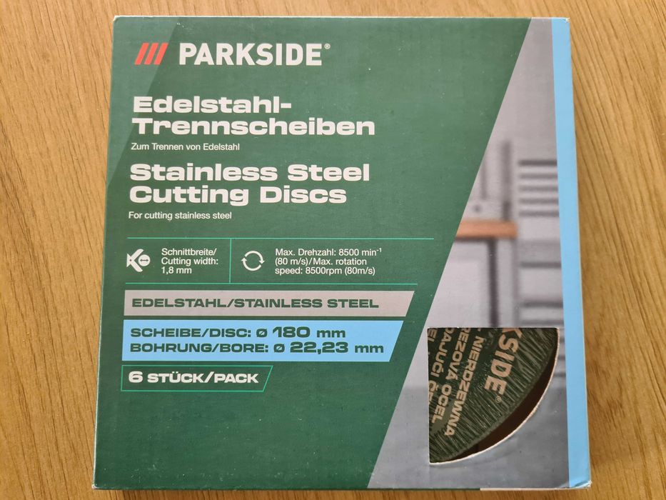Parkside - tarcze tnące do stali nierdzewnej