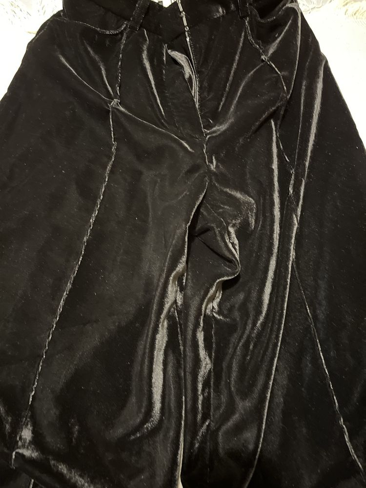 Bizuu spodnie welur czarne