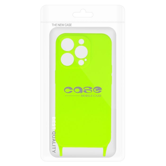 Strap Silicone Case Do Iphone 13 Wzór 2 Limonka