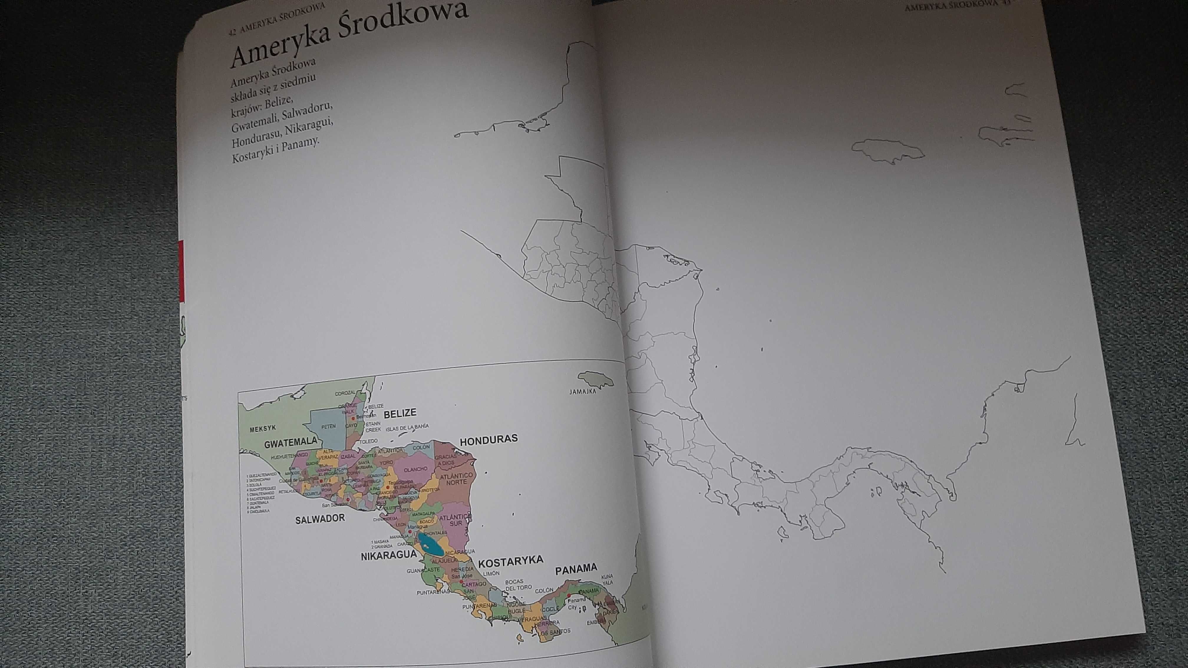 Atlas świata do kolorowania Kolorowanka mapy dla dzieci i dorosłych