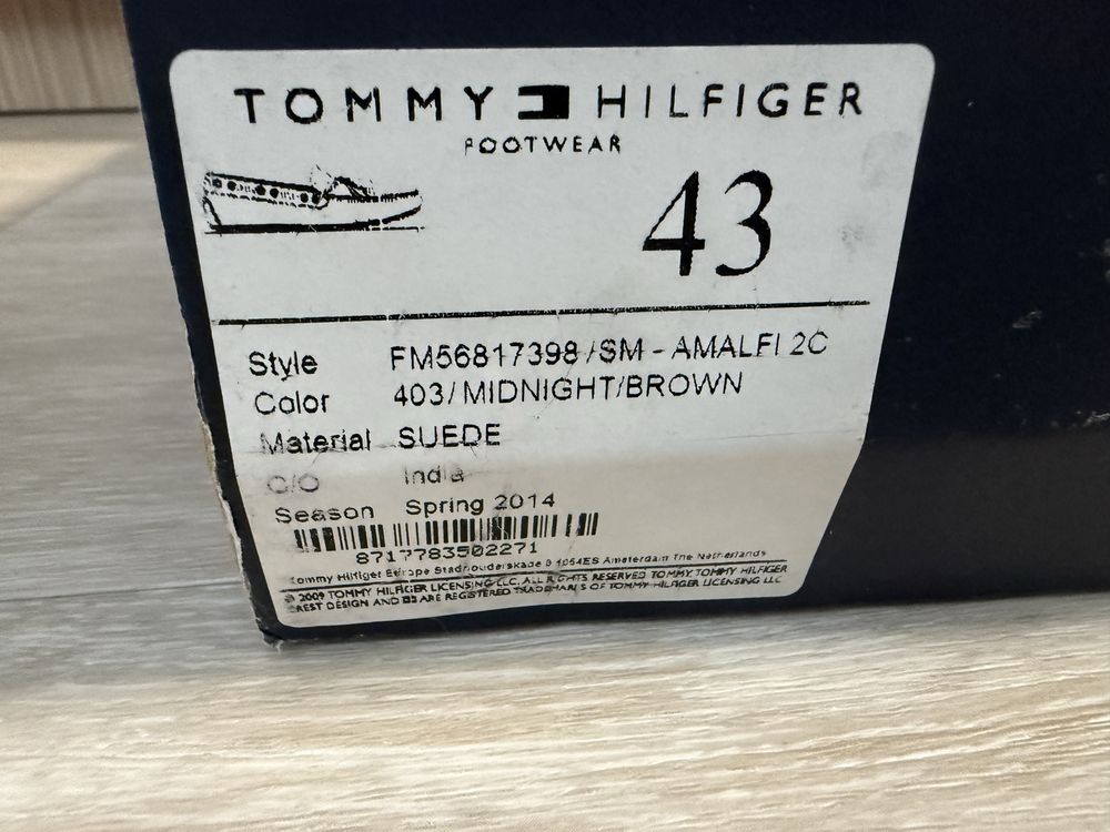 мокасини tommy hilfiger  чоловічі