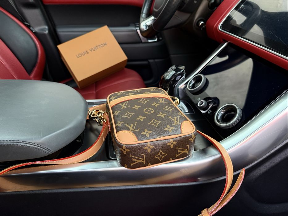 Louis Vuitton сумка мужская коричневая кожаная оригинал