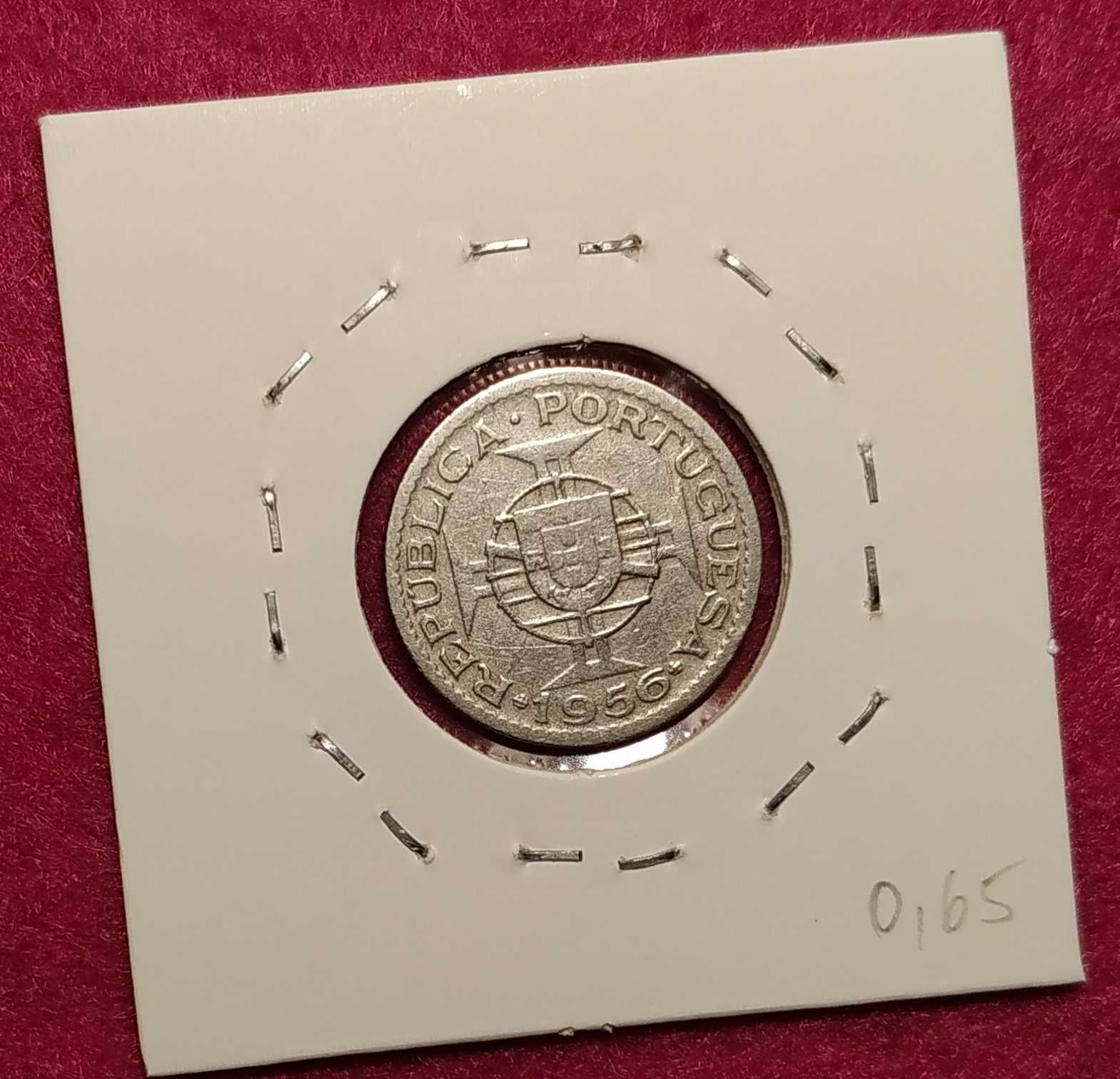 Angola - moeda de 2,5 escudos de 1956