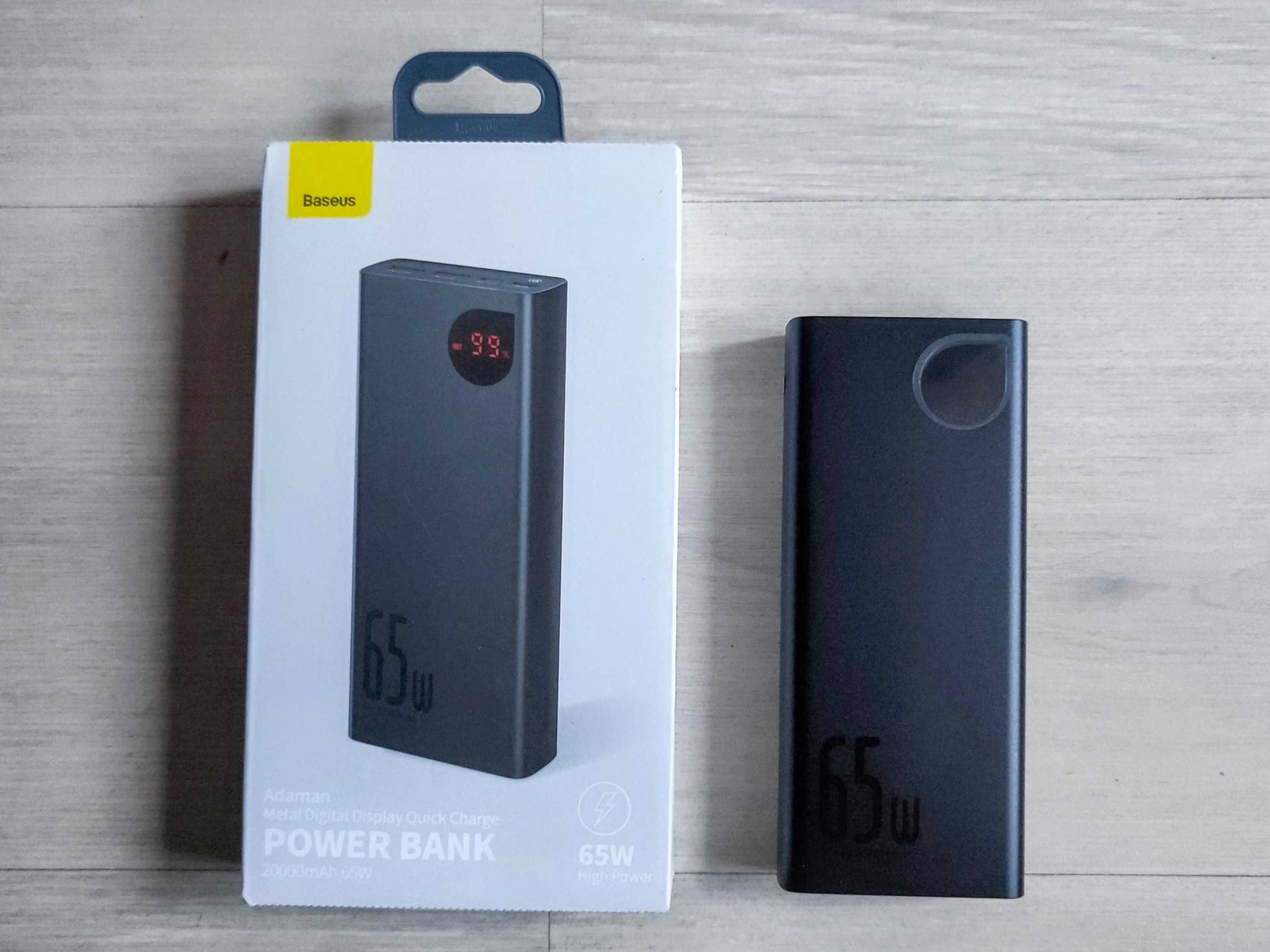 Павербанк для ноутбука Baseus 20000мАч 65Вт Powebank 20000mah