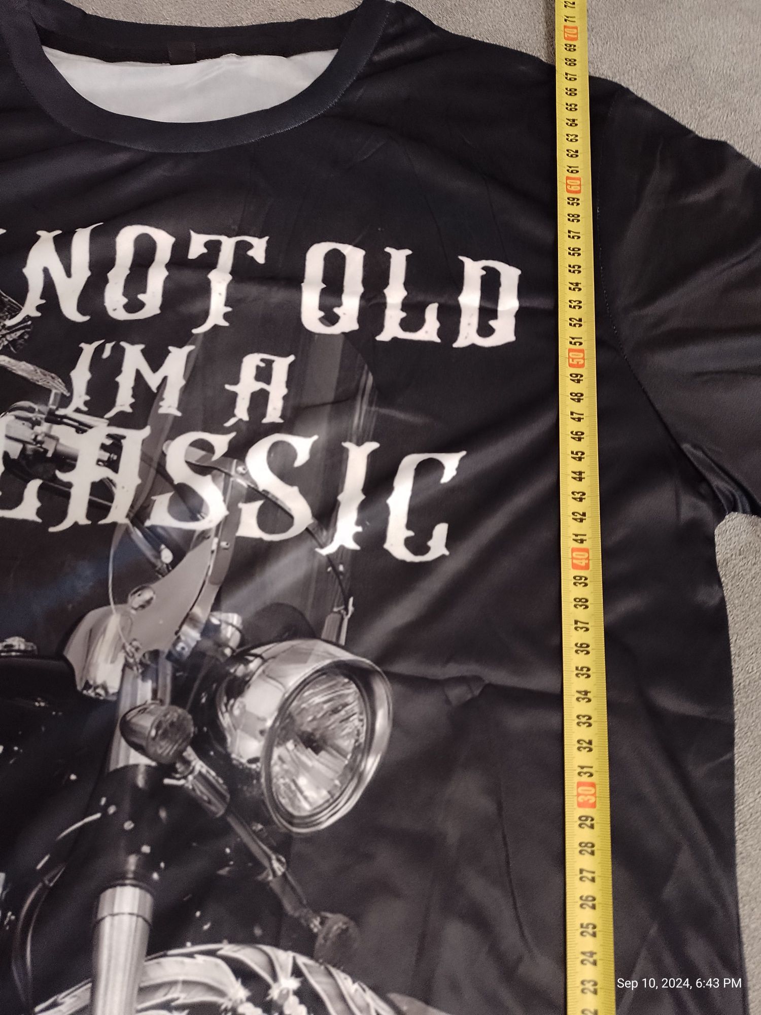 Koszulka Termoaktywna 3D Vintage Męski,Motocykl! Rozmiar L .TANIO!