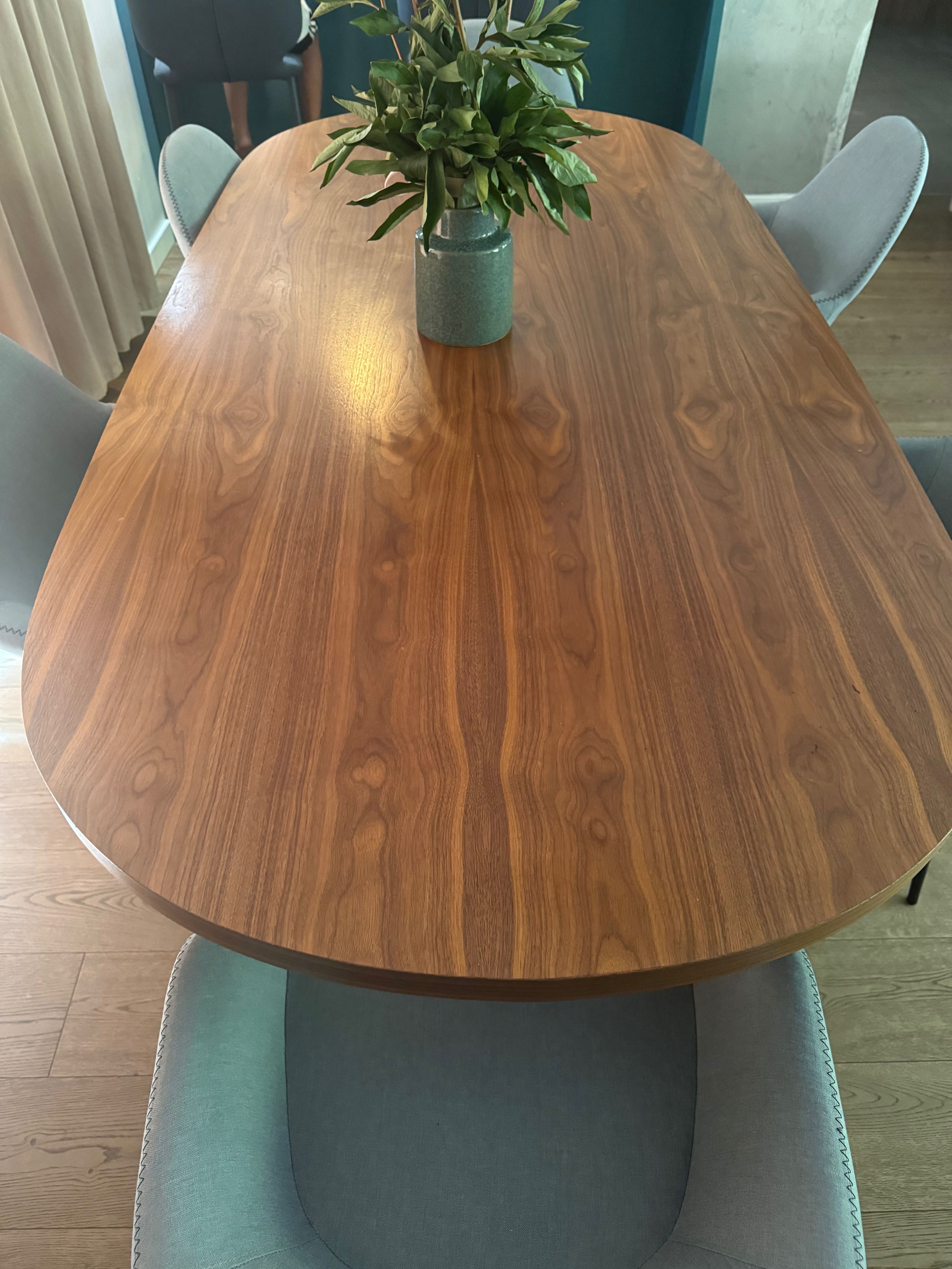 Design Stół orzech + 8 krzeseł