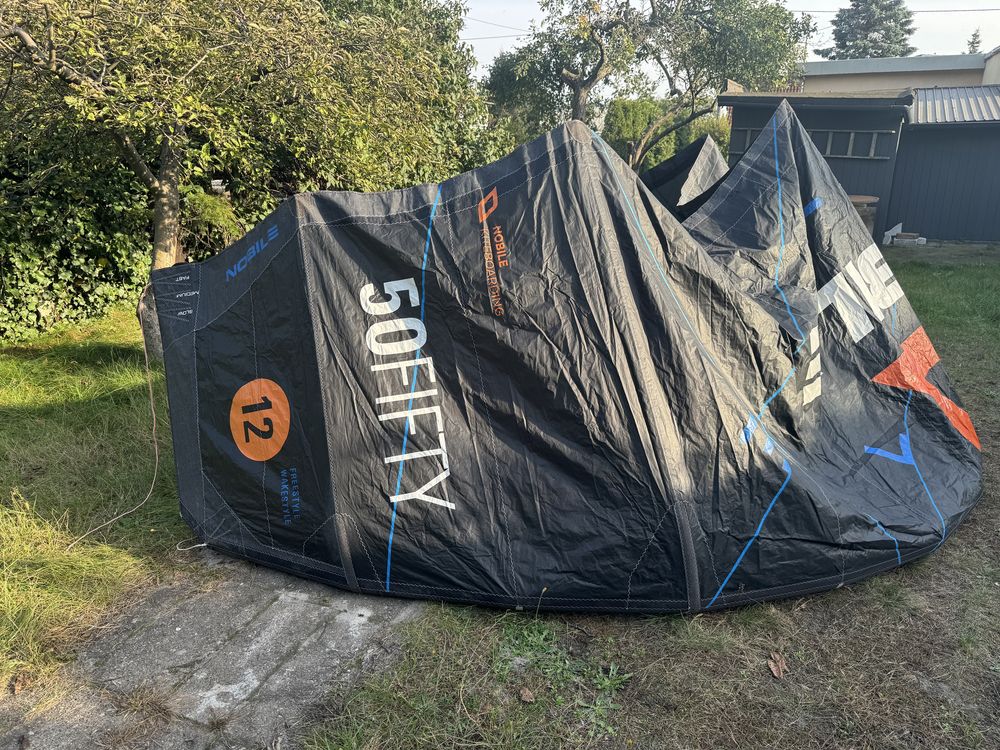 Latawce kite Nobile 50fifty zestaw 9 m i 12 m Kitesurfing sprzęt