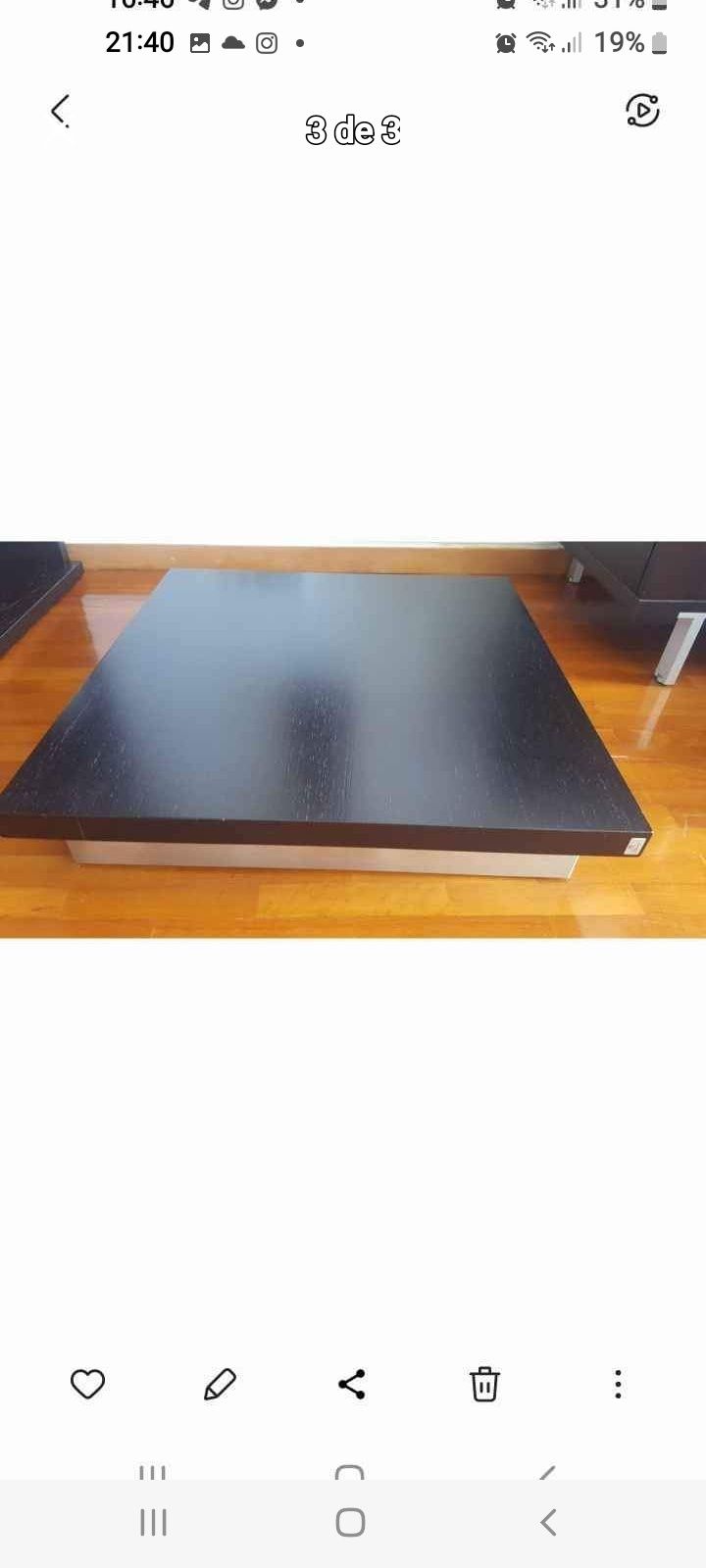 Móvel e mesa apoio sala