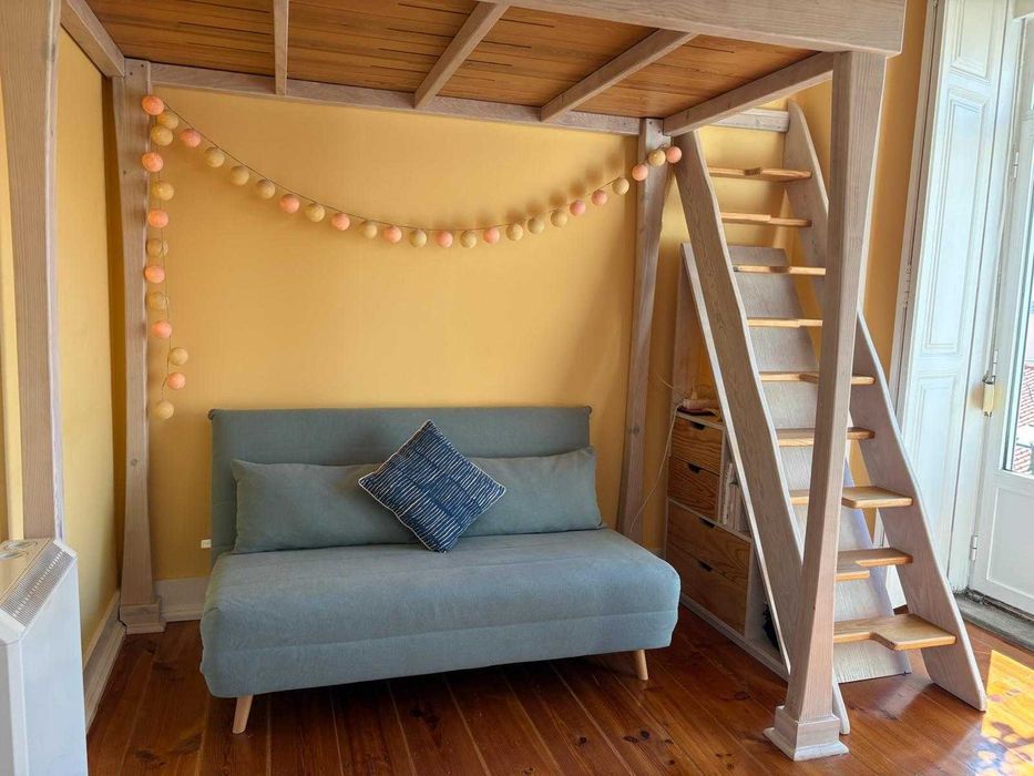 Cama mezzanine/beliche em madeira - Excelente estado