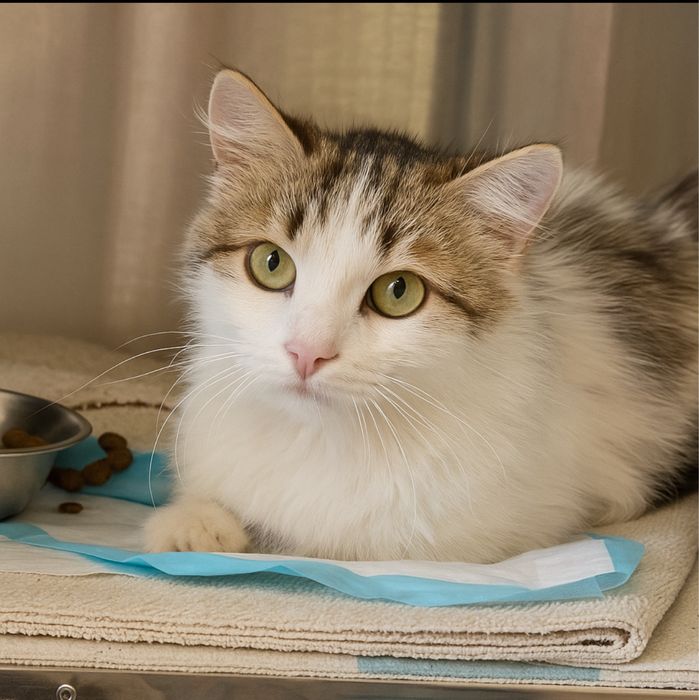 Молода кішечка в гарні руки