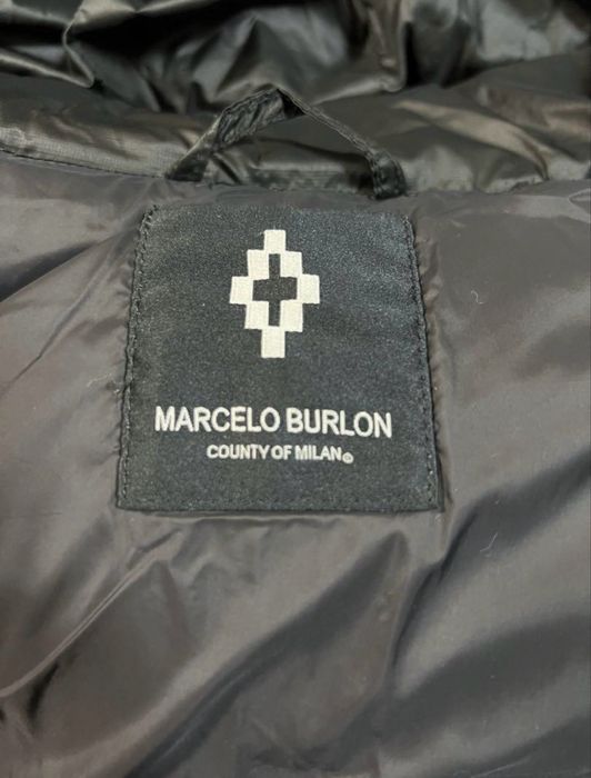 Пуховик marcelo burlon