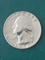 Dużego Liberty Quarter Dollar 1972 - 3 1/16 "Średnica - Monety