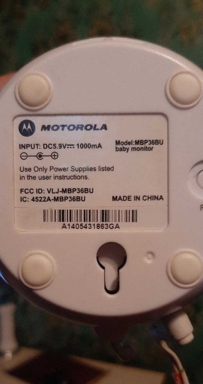 Видеоняня Motorola MBP-36 б/у без дефектов в рабочем состоянии.