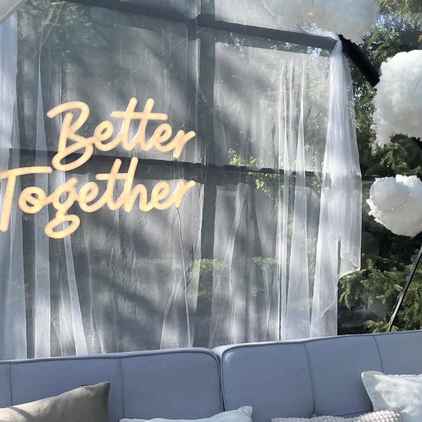 Ledon Better Together lub MIŁOŚĆ neon, napis led