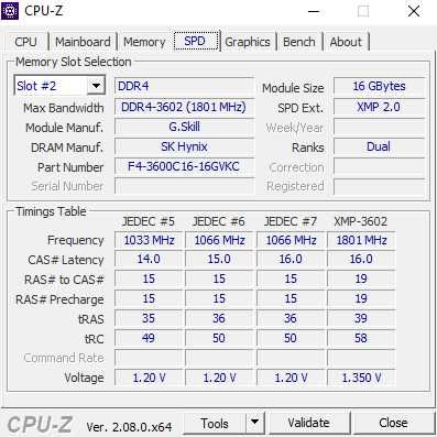 Pamięć RAM DDR4 G.SKILL RipjawsV 2x16GB 32GB 3600MHz