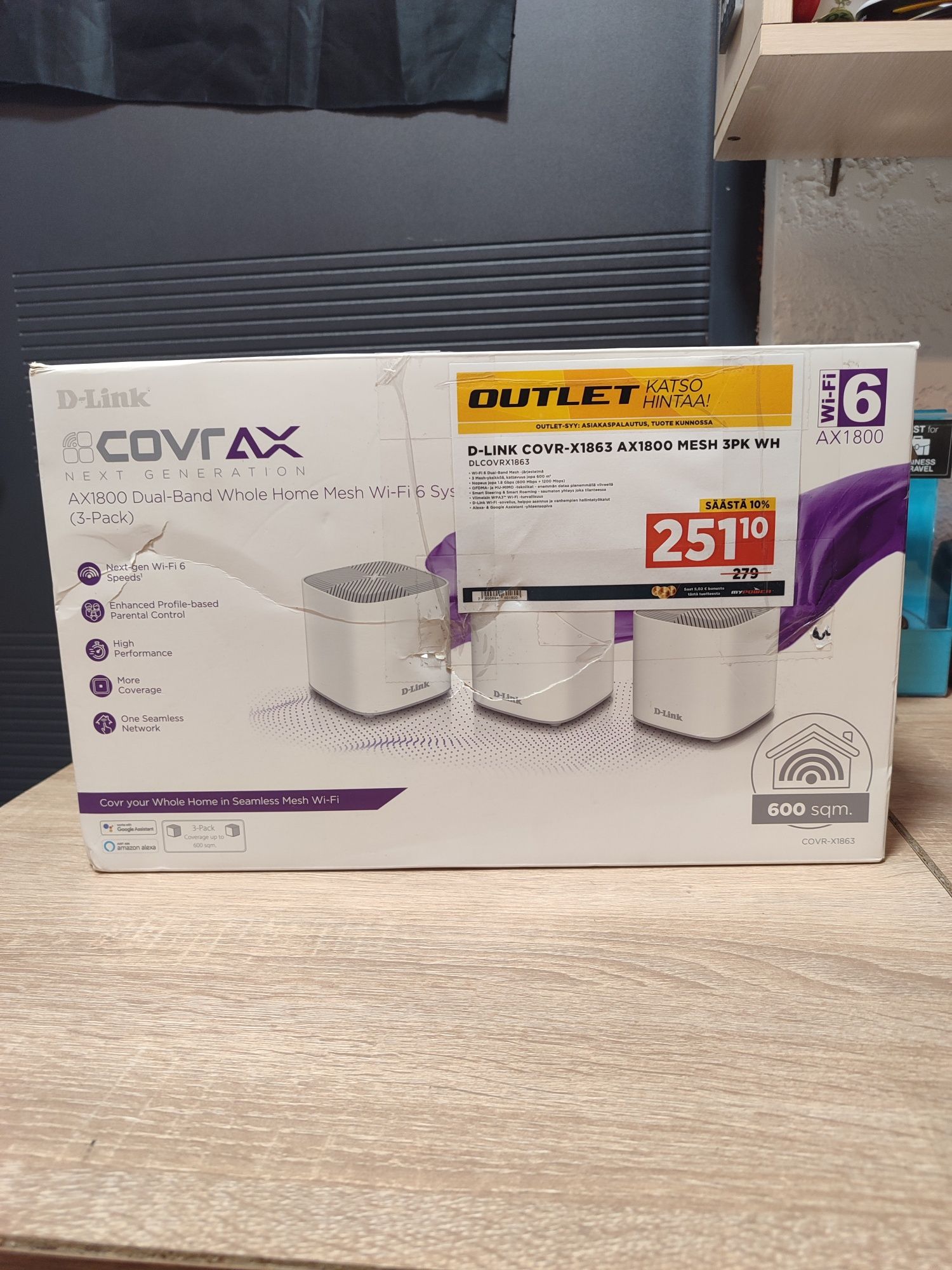 Бездротовий маршрутизатор (роутер) D-link COVR-X1863
