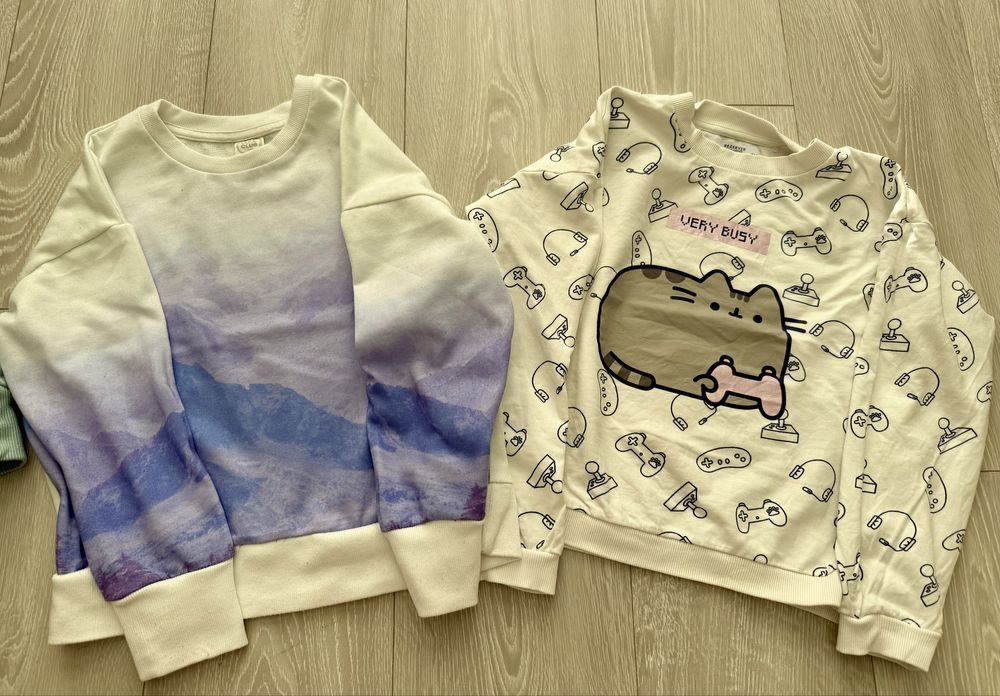 Bluzy i bluzki 134 6 sztuk pusheen