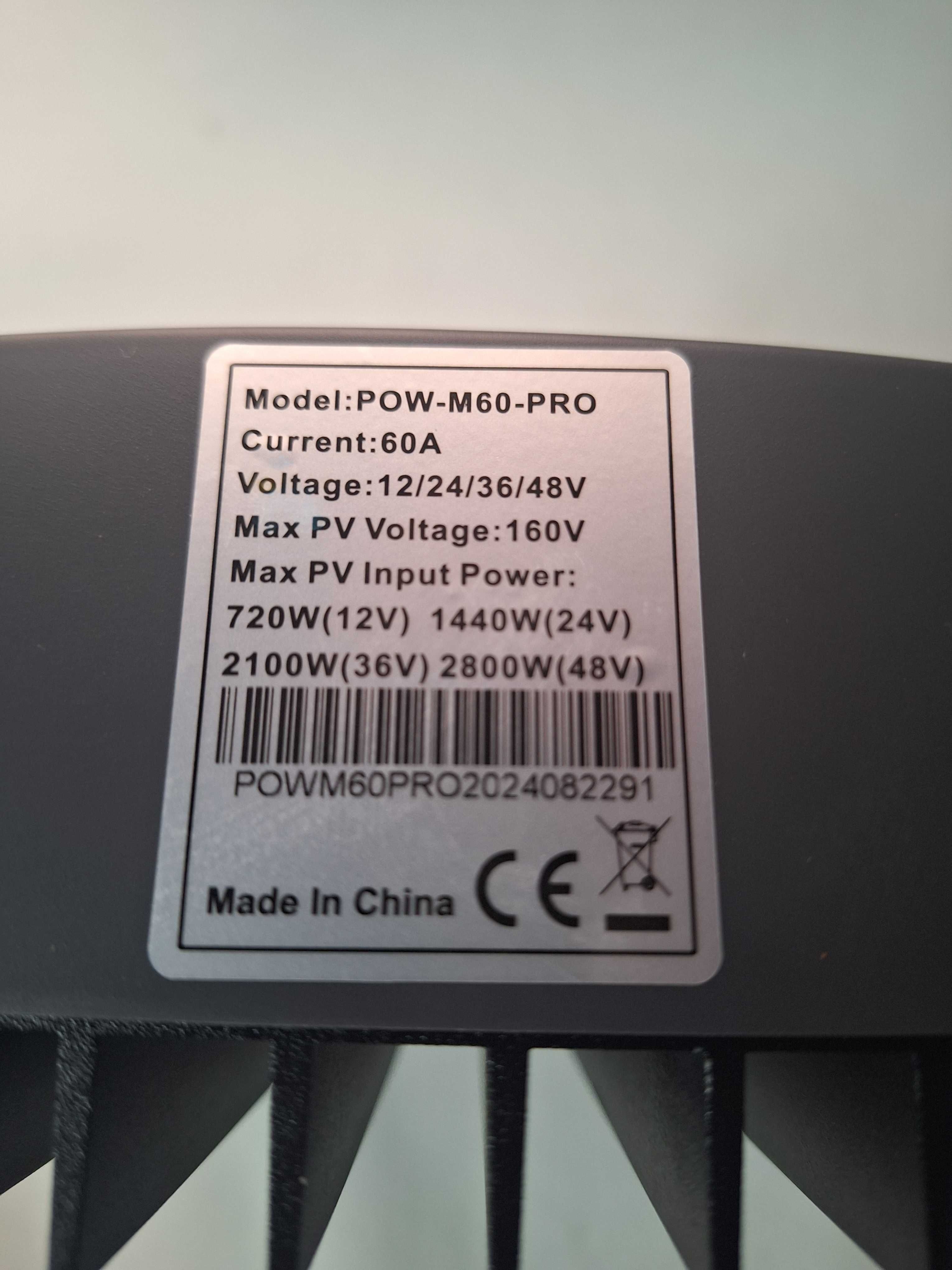 Контролер заряду MPPT від сонячних панелей 12/24/36/48v 60A PowMr