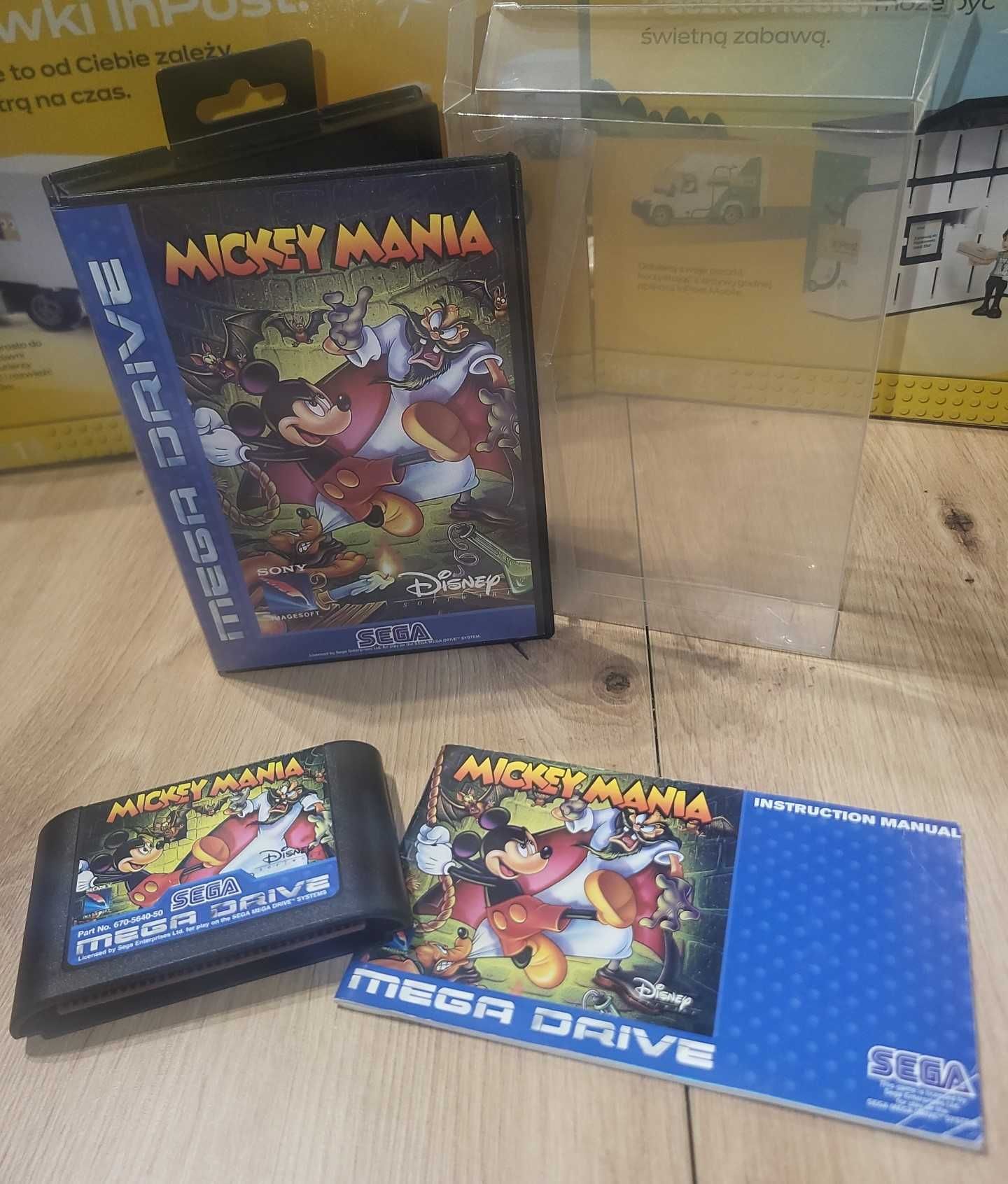 Gra Mickey Mania - SEGA Mega Drive - BDB- stan Komplet +Protektor