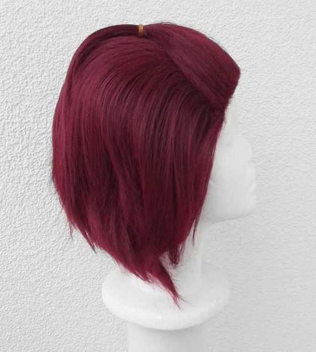 Czerwona różowa krótka peruka cosplay wig Isara Mao Ensemble Stars