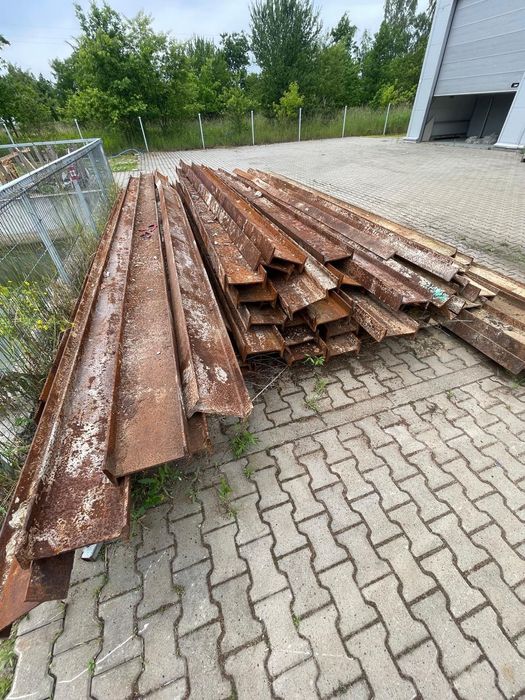 Dwuteownik stalowy różne wymiary, tregra z rozbiórki,