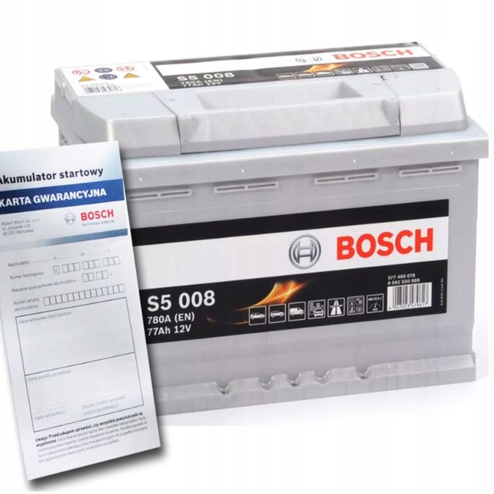 Akumulator Bosch Silver S5/77 Ah 780a