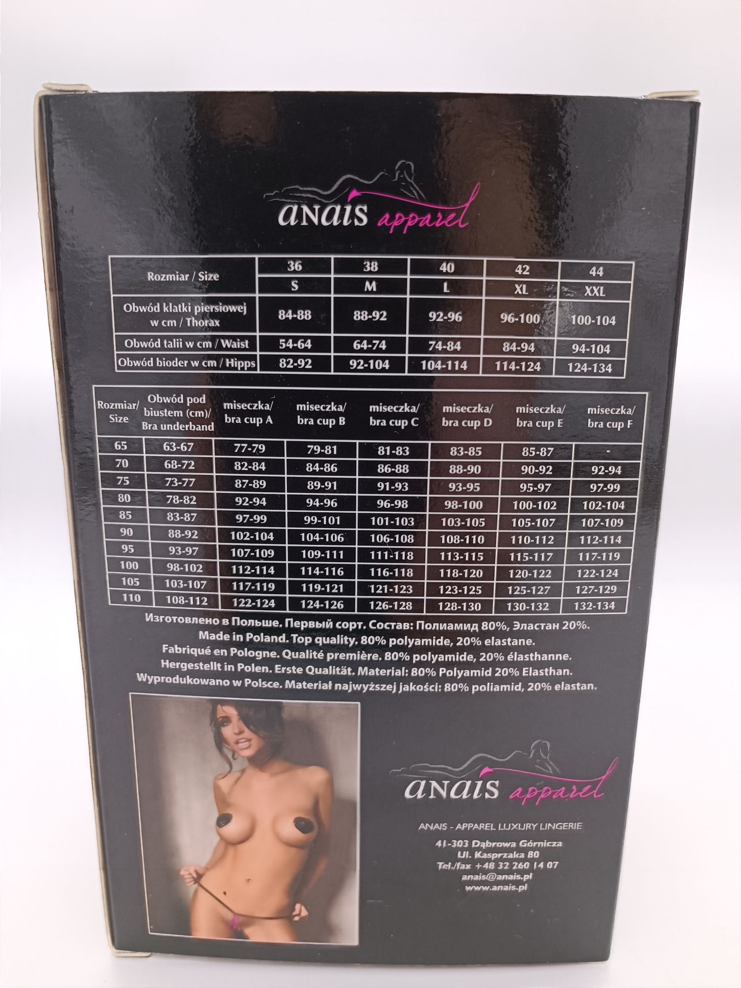 Mini mikro stringi różowe Anais Warm Up nowe rozm M