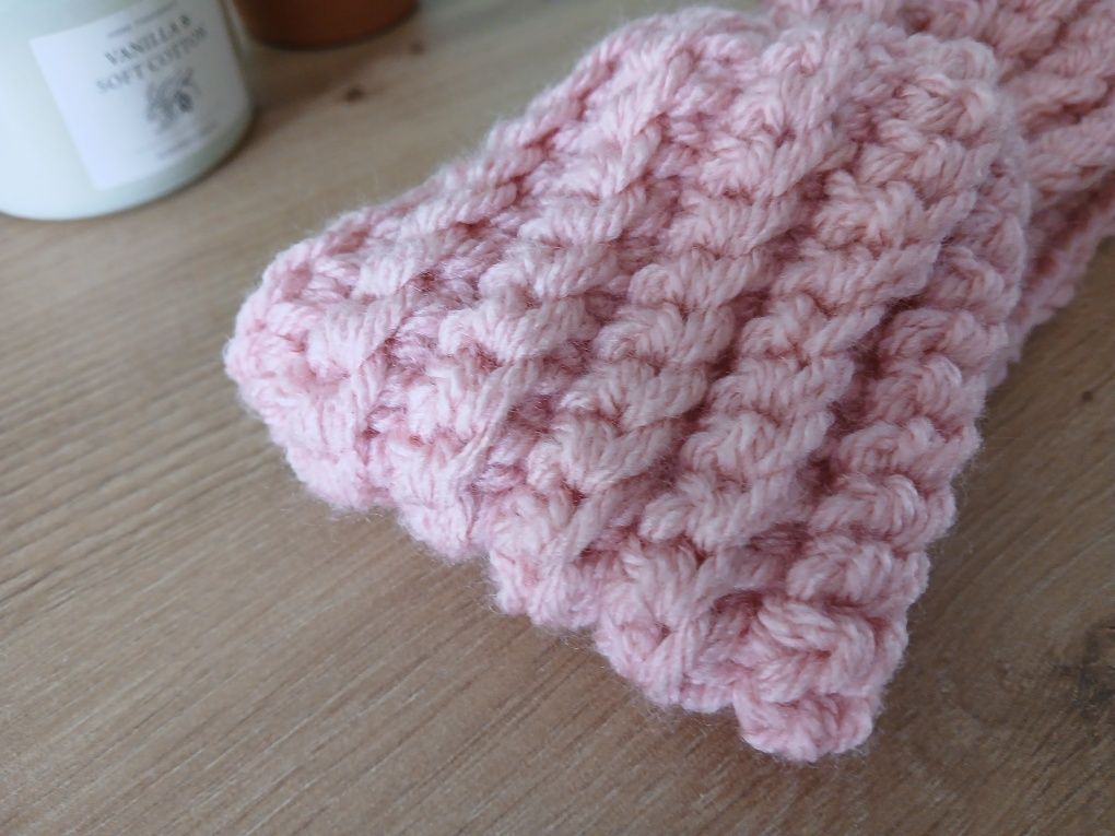 Ciepła opaska na głowę dla niemowlaka  handmade