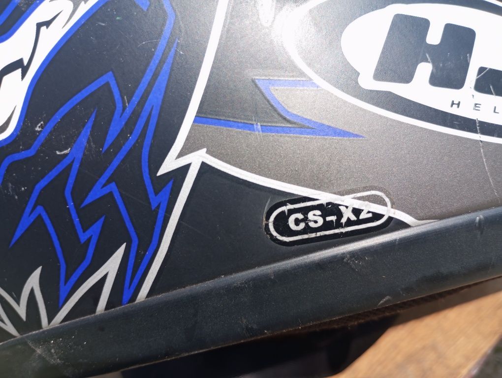 Kask HJC helmets cross  czarno-niebieski 85 cm C6