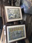 2 quadros contemporâneos feitos à base de madeira