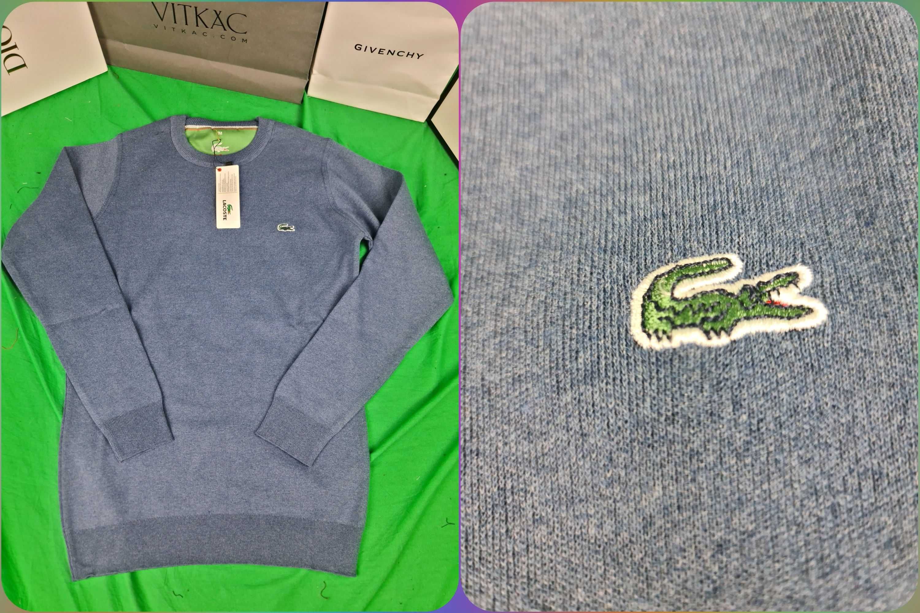 Sweter gładki męski Lacoste swetry nowe Ralph Lauren