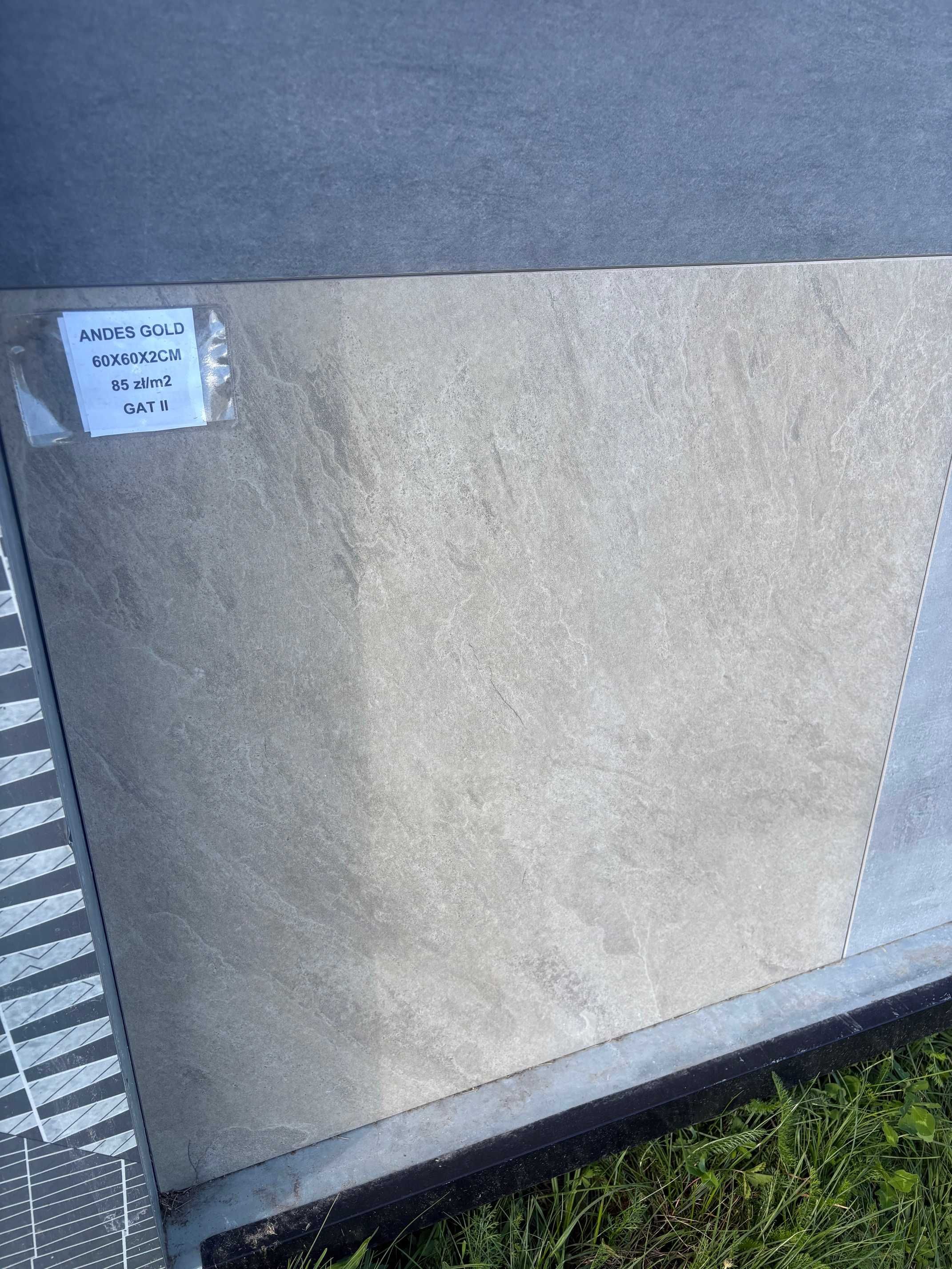 Płytka tarasowa Gres ogrodowy 60x60x2cm Cream, Gres gruby Beżowy 2cm
