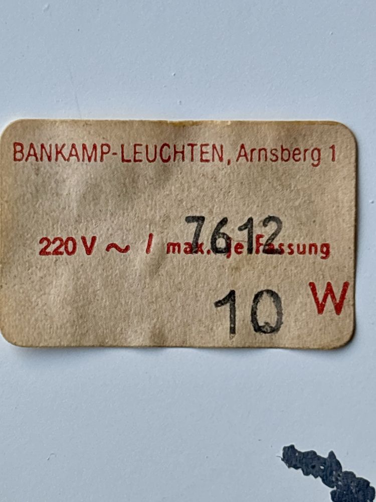 Niesamowity  Design Plafon Bankamp Leuchten Mid Century Modern 1960te