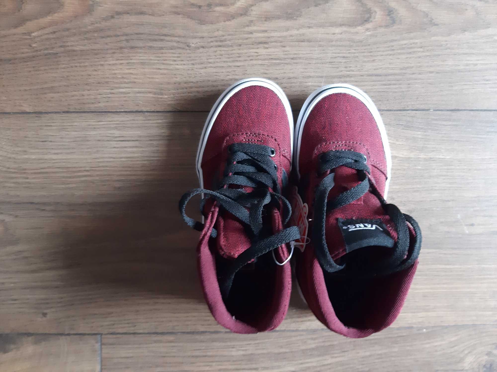 Vans, trampki, półbuty, r. 27.5, vans ward Hi, bordowe, buty sportowe