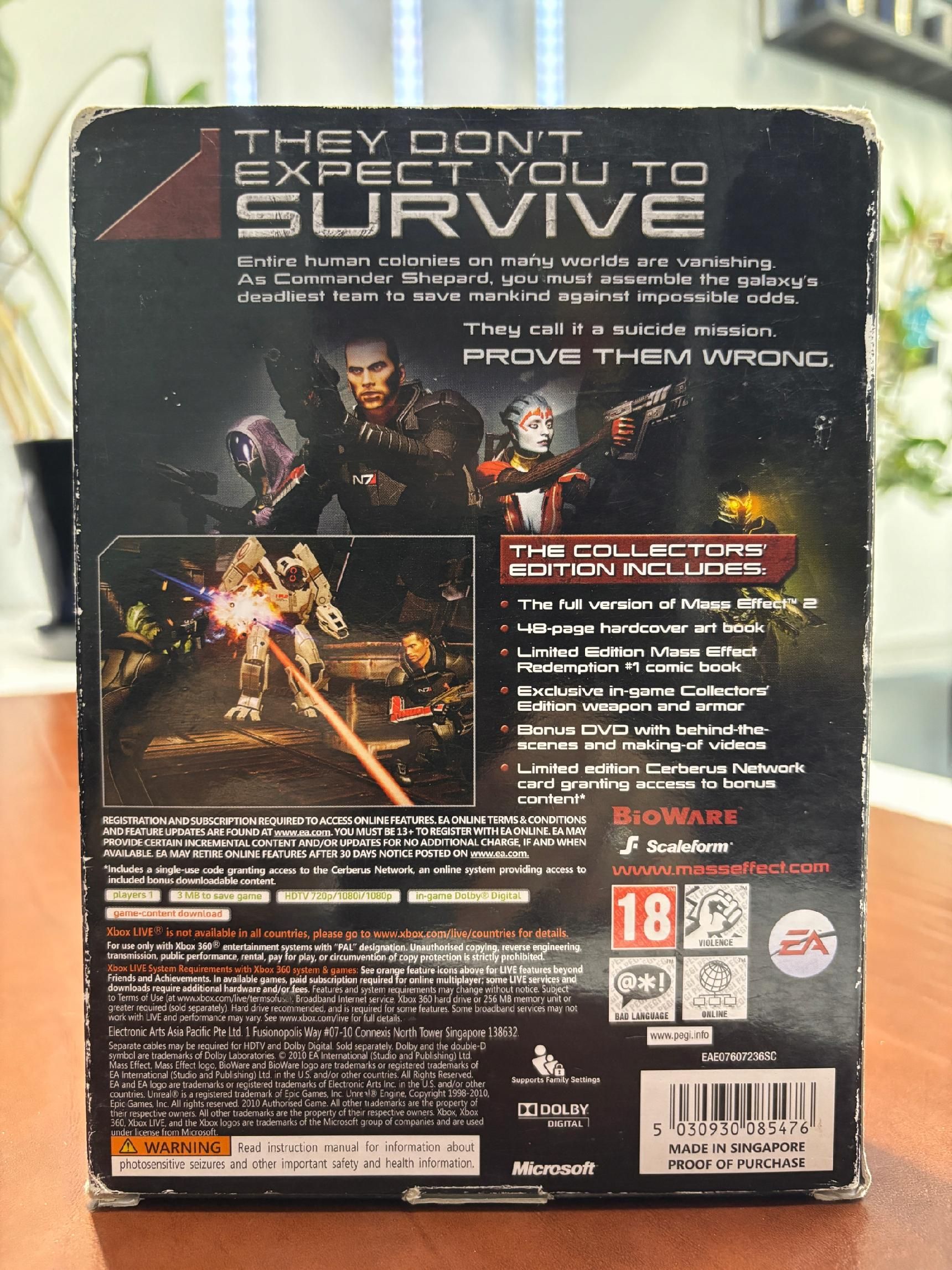 XBOX 360 / One Mass Effect 2 Collectors Edition