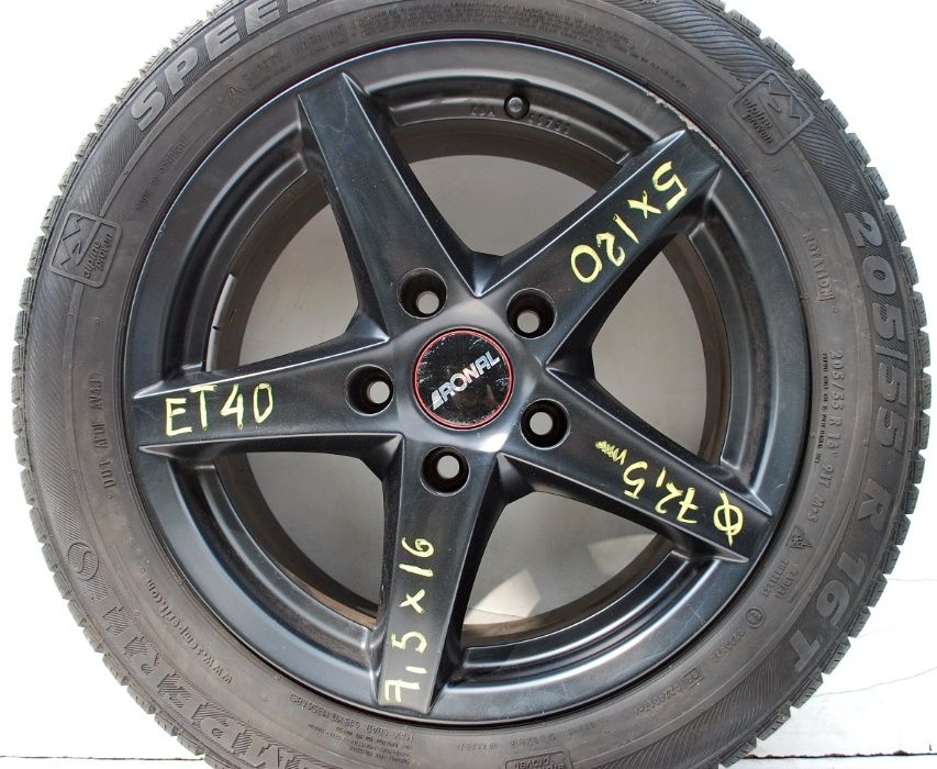 5x120 R16 ET 40 4x felgi aluminiowe Ronal / BMW E46 / montaż