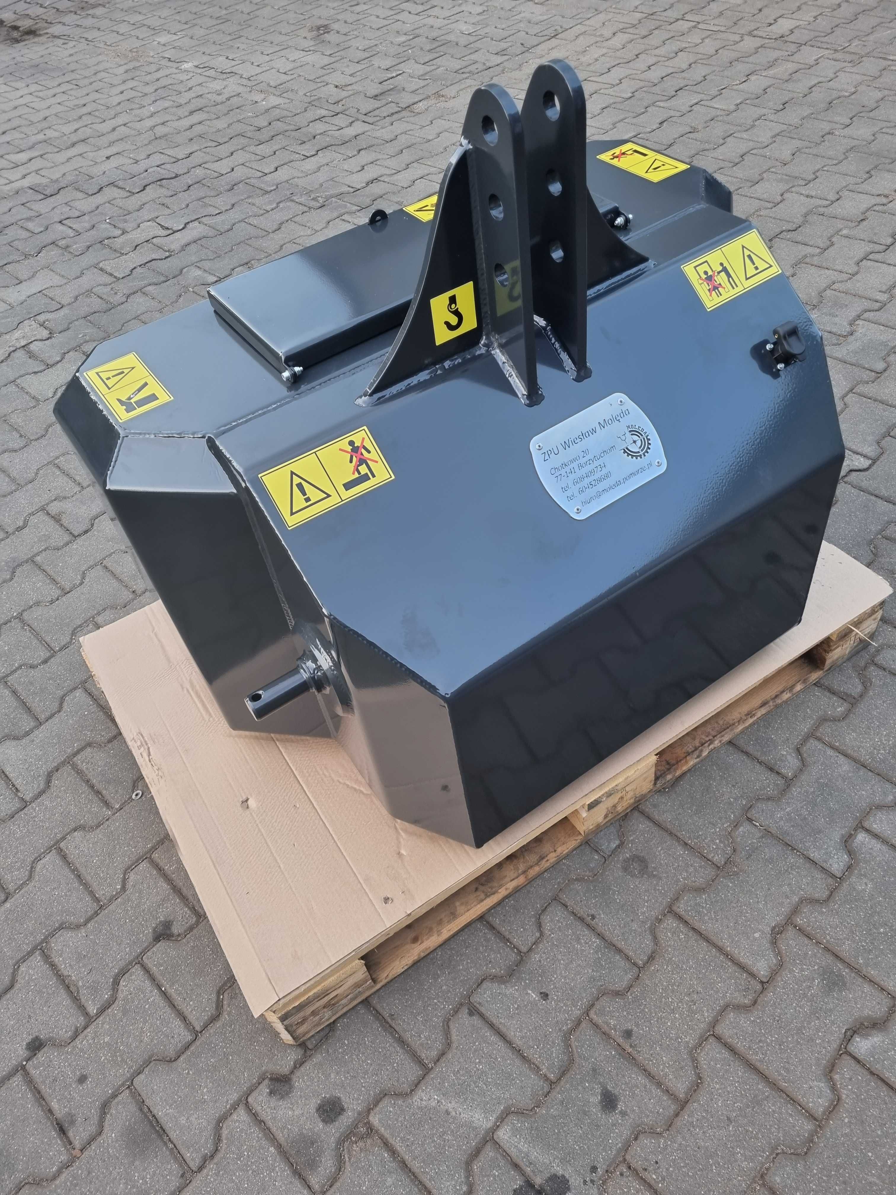 Balast 1200kg LED,skrzynka - tuz kat 2, wypełniony, transport w cenie