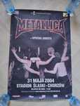 Metallica plakaty Chorzów 04 08 Stan dobry pamiątka